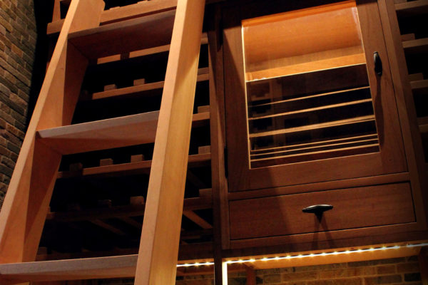 Ladder for wine cellar