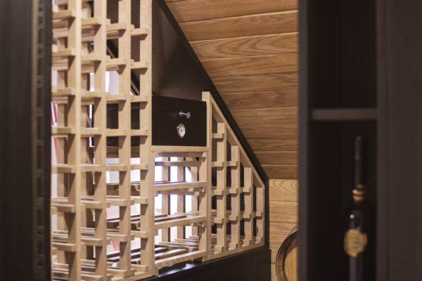 rangement de bouteilles de vin